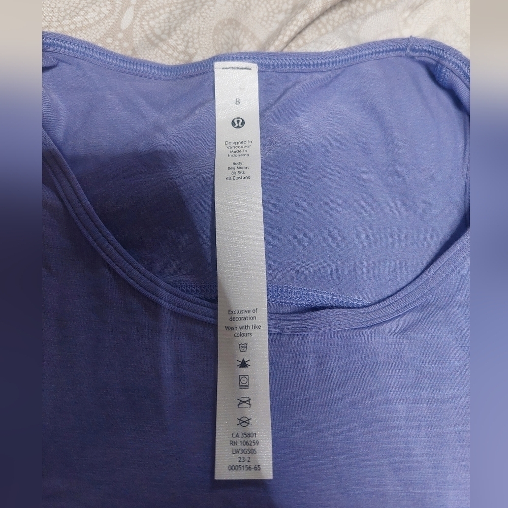 lululemon athletica Purple Cut-Out Shoulder Tee - Picture 4 of 4